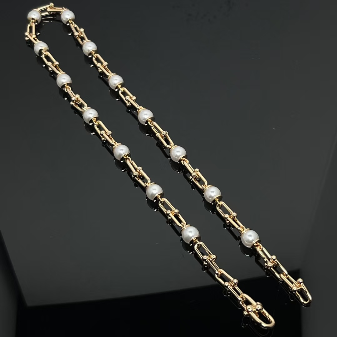 Buy replica Tiffany HardWear Link Pearl Necklace and replica jewelry from PICKS Jewelry