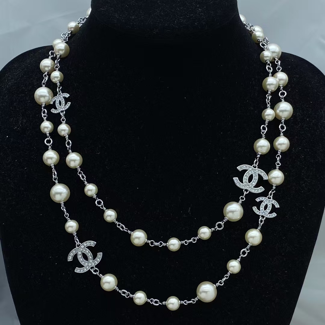 Buy replica Chanel Coco Long Sweater Pearl Necklace and replica jewelry from PICKS Jewelry