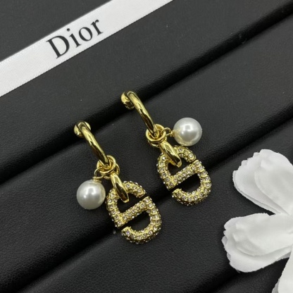 Buy replica Dior Hoop with Pearl and CD Dangle Earrings and replica jewelry from PICKS Jewelry