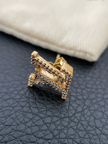Buy replica Louis Vuitton Diamond LV Letter Earrings and replica jewelry from PICKS Jewelry