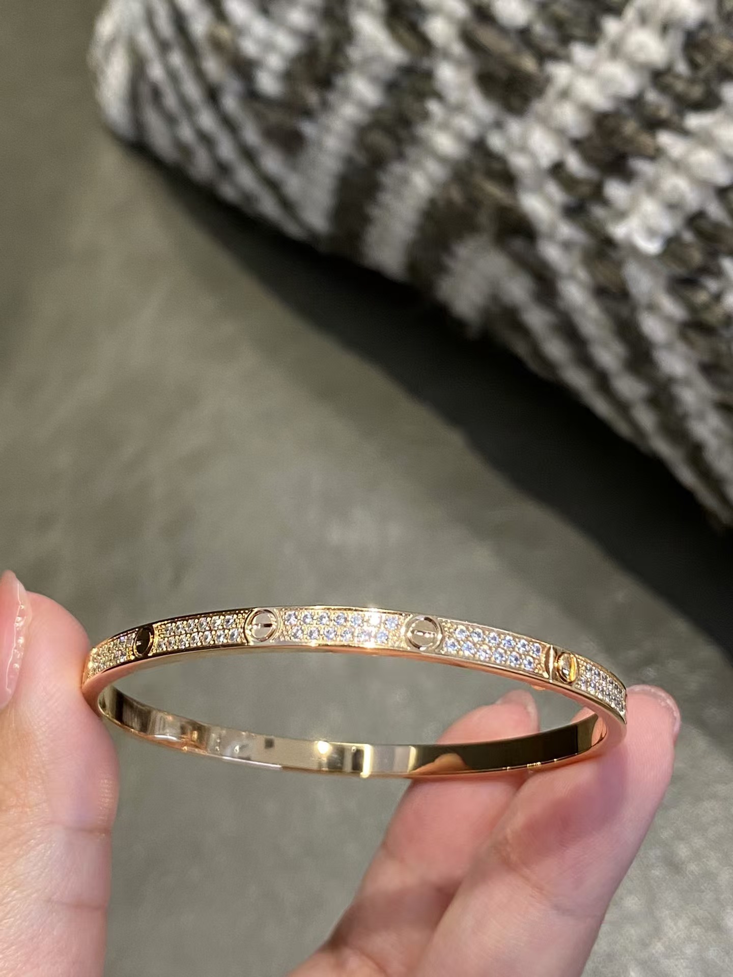 Buy replica Cartier Diamond Paved LOVE Bracelet and replica jewelry from PICKS Jewelry