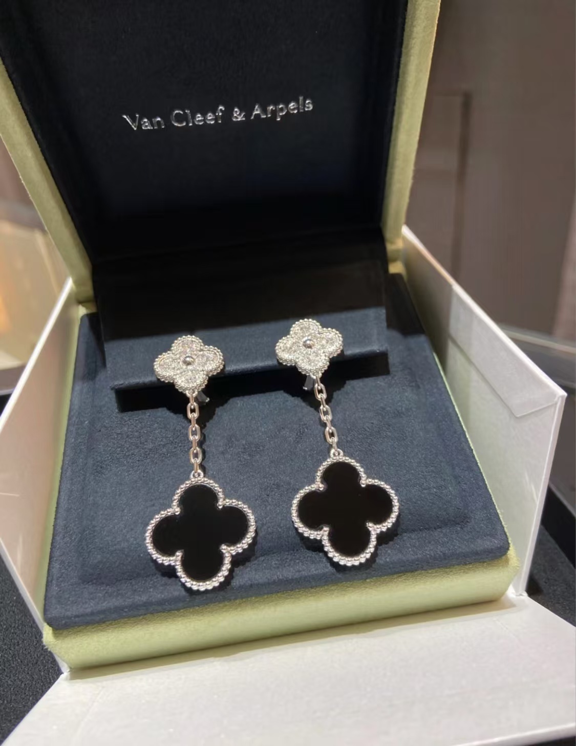 Buy replica Van Cleef & Arpels Magic Alhambra Earrings, 2 Motifs and replica jewelry from PICKS Jewelry