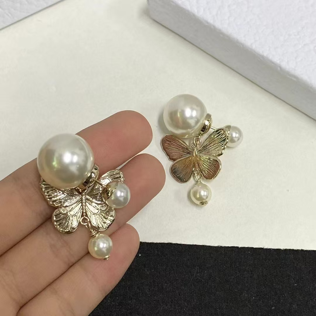 Buy replica Dior Butterfly with Pearl Earrings and replica jewelry from PICKS Jewelry