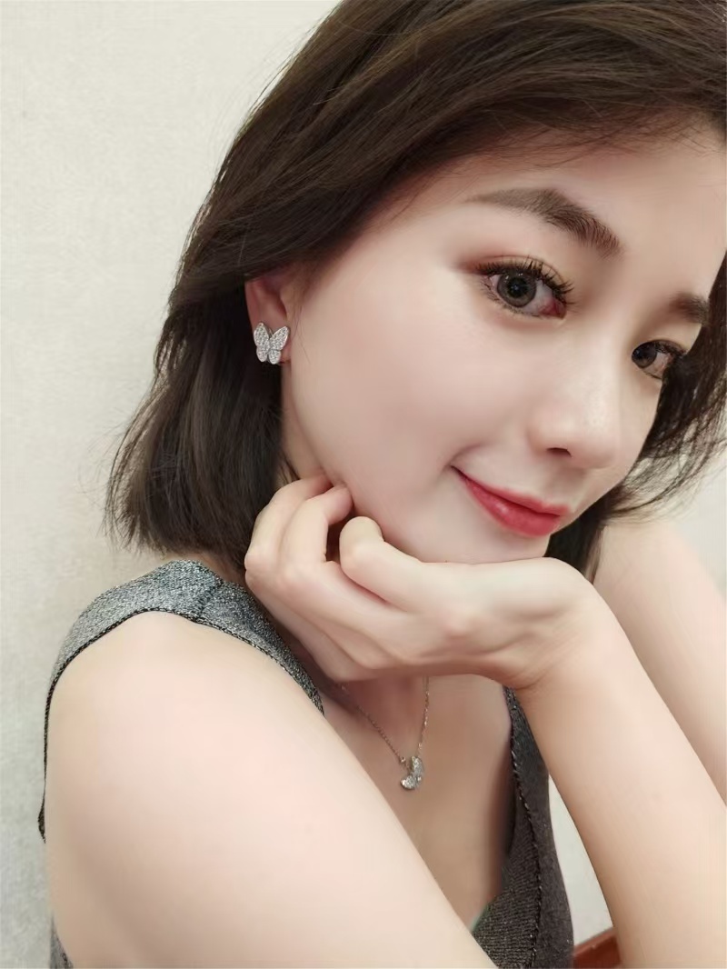 Buy replica Van Cleef & Arpels Two Butterfly Earrings and replica jewelry from PICKS Jewelry