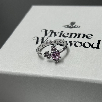 Buy replica Vivienne Westwood Adjustable Pink Purple Blue Daimond Ring and replica jewelry from PICKS Jewelry