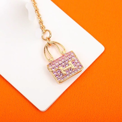 Buy replica Hermes Pink Diamond H Bag Bracelet and replica jewelry from PICKS Jewelry