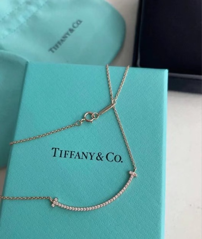 Buy replica Tiffany T Smile Pendant Necklace and replica jewelry from PICKS Jewelry