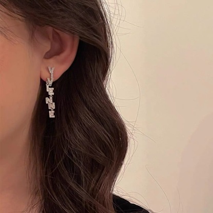 Buy replica Vivienne Westwood Letters Asymmetric Earrings and replica jewelry from PICKS Jewelry