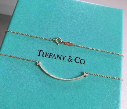 Buy replica Tiffany T Smile Pendant Necklace and replica jewelry from PICKS Jewelry