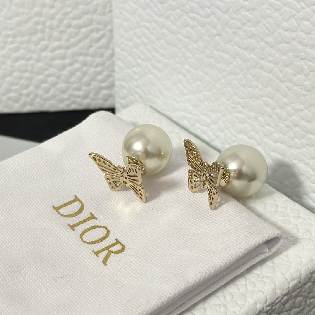 Buy replica Dior Hollow Butterfly Stud Earrings and replica jewelry from PICKS Jewelry