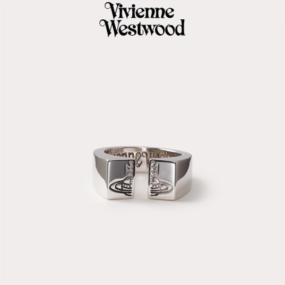 Buy replica Vivienne Westwood Punk Unisex Style Wide Band Stamped Saturn Couple Ring and replica jewelry from PICKS Jewelry