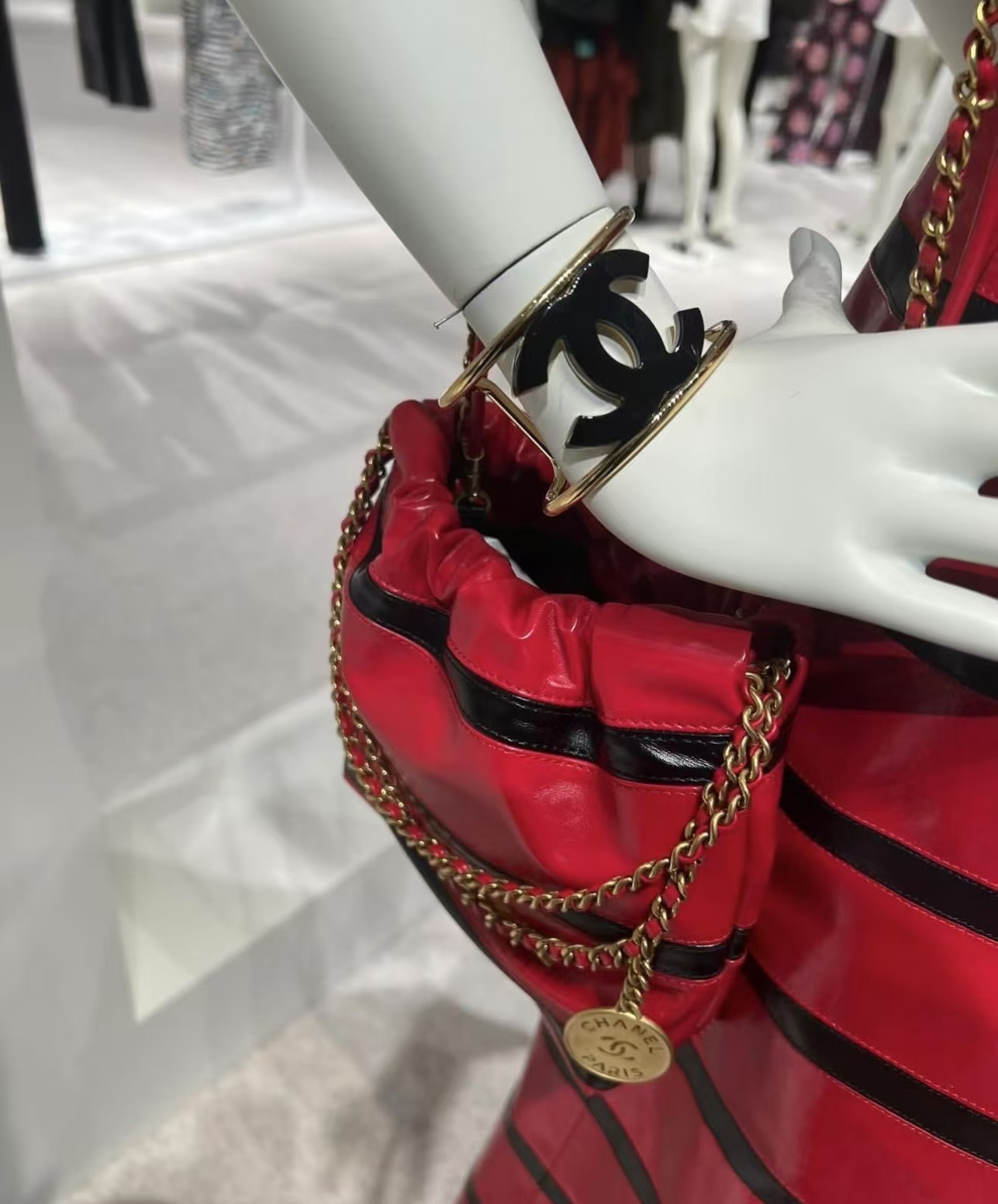 Buy replica Chanel CUFF Funky Exaggerated Geometric Bangle Bracelet and replica jewelry from PICKS Jewelry