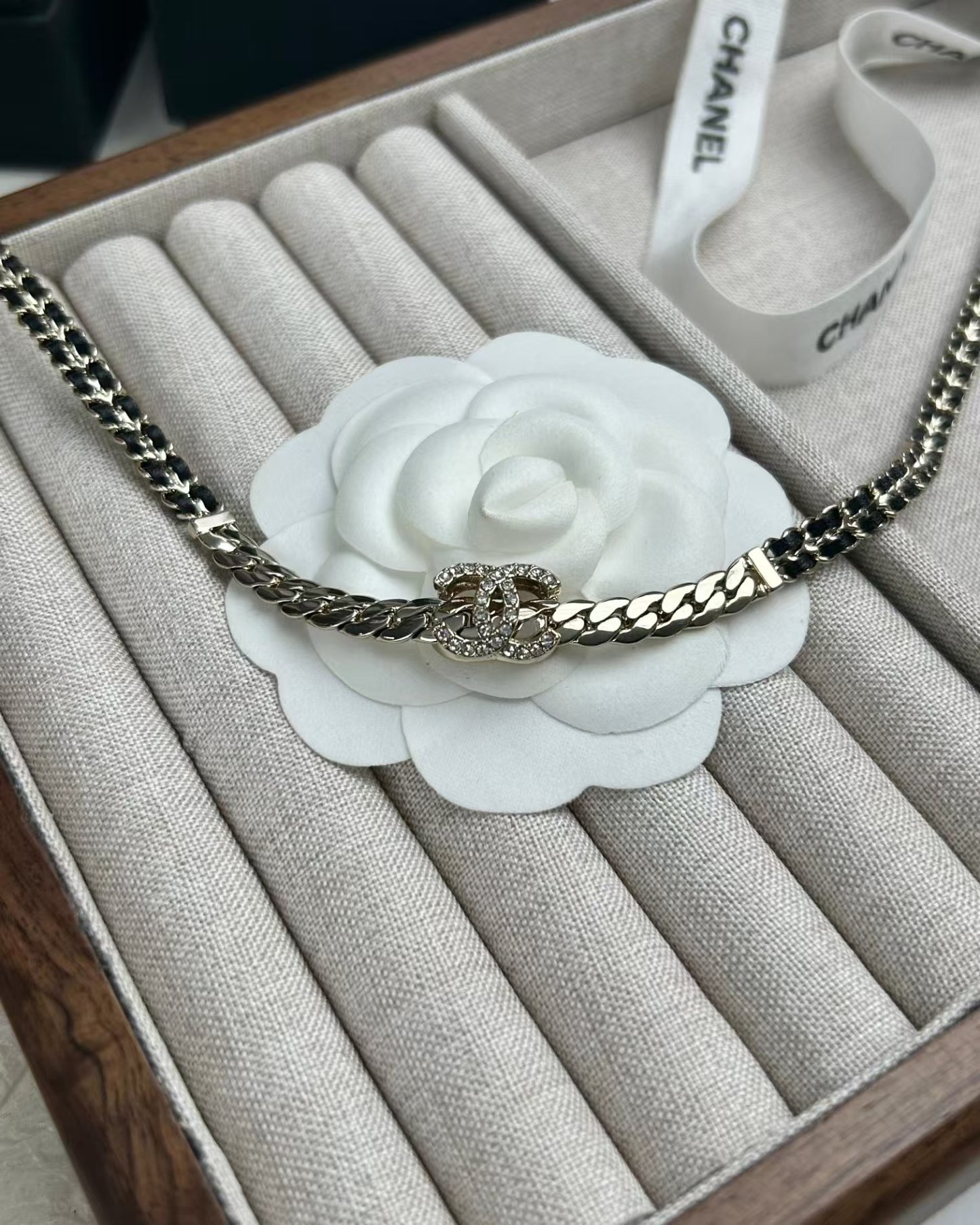 Buy replica Chanel Leather Choker Necklace and replica jewelry from PICKS Jewelry