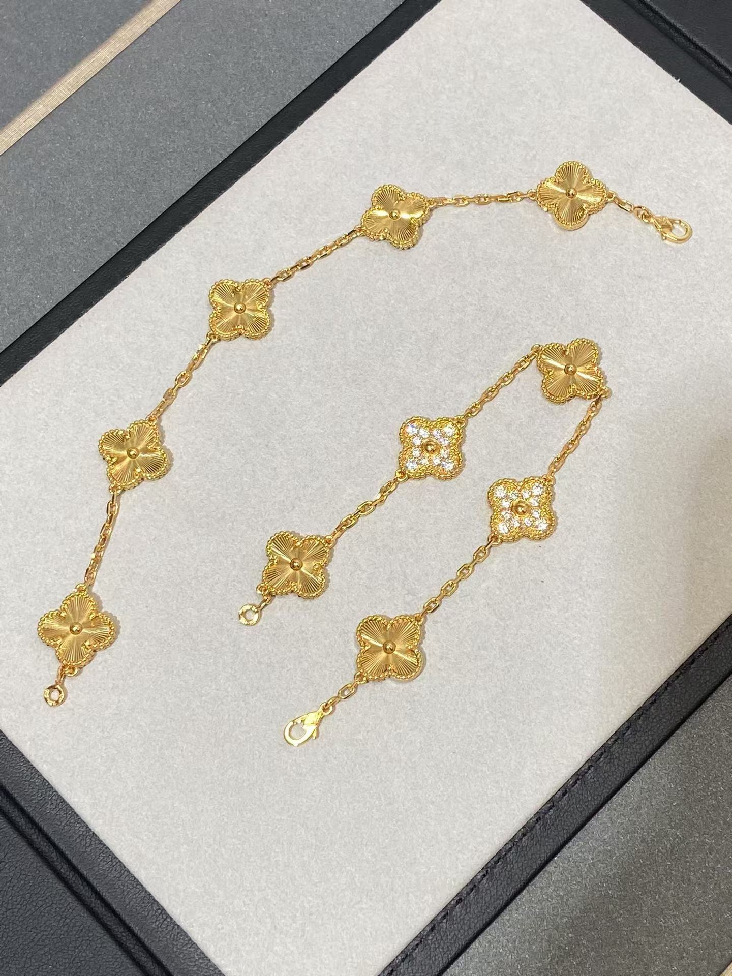 Buy replica Van Cleef & Arpels Vintage Alhambra Bracelet 5 Motifs and replica jewelry from PICKS Jewelry