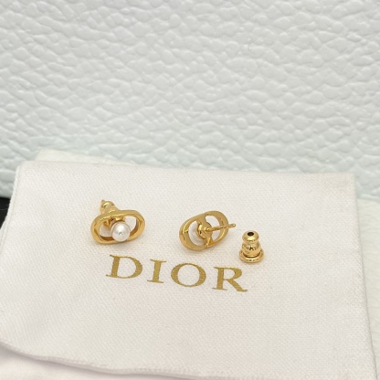 Buy replica Dior Pearl Paved CD Stud Earrings and replica jewelry from PICKS Jewelry