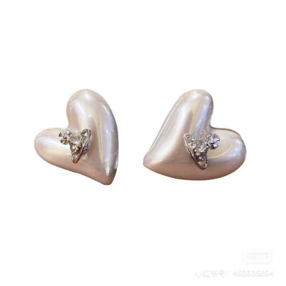 Buy replica Vivienne Westwood Heart Saturn Earrings and replica jewelry from PICKS Jewelry