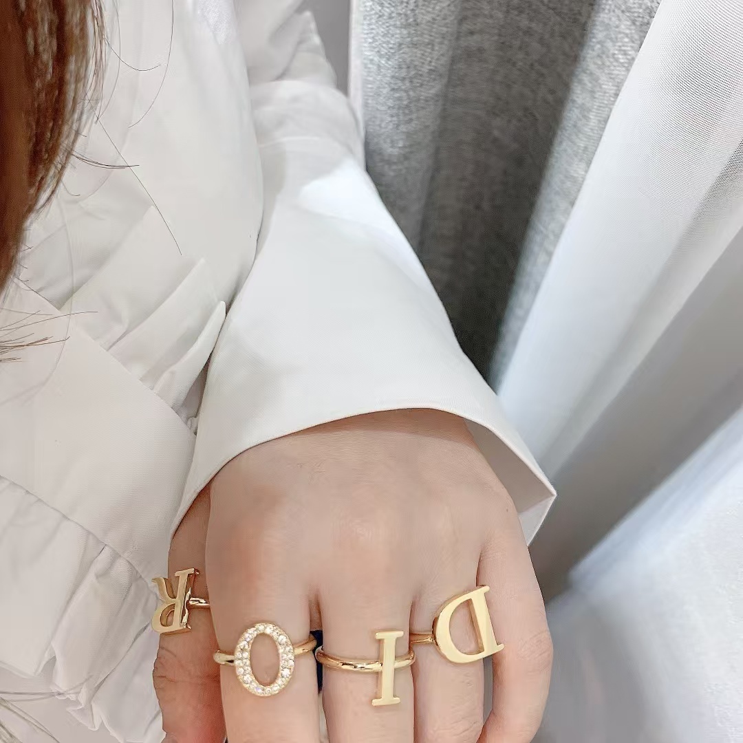 Buy replica Dior Separate Letters Rings - 4 Pieces and replica jewelry from PICKS Jewelry