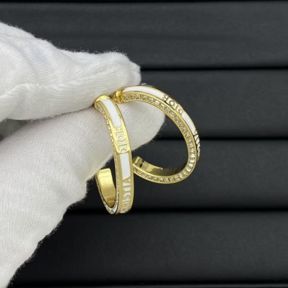 Buy replica Dior Hoop Enamel Earrings and replica jewelry from PICKS Jewelry