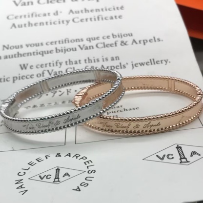 Buy replica Van Cleef & Arpels Perlée Signature Bracelet - Medium Bangle and replica jewelry from PICKS Jewelry