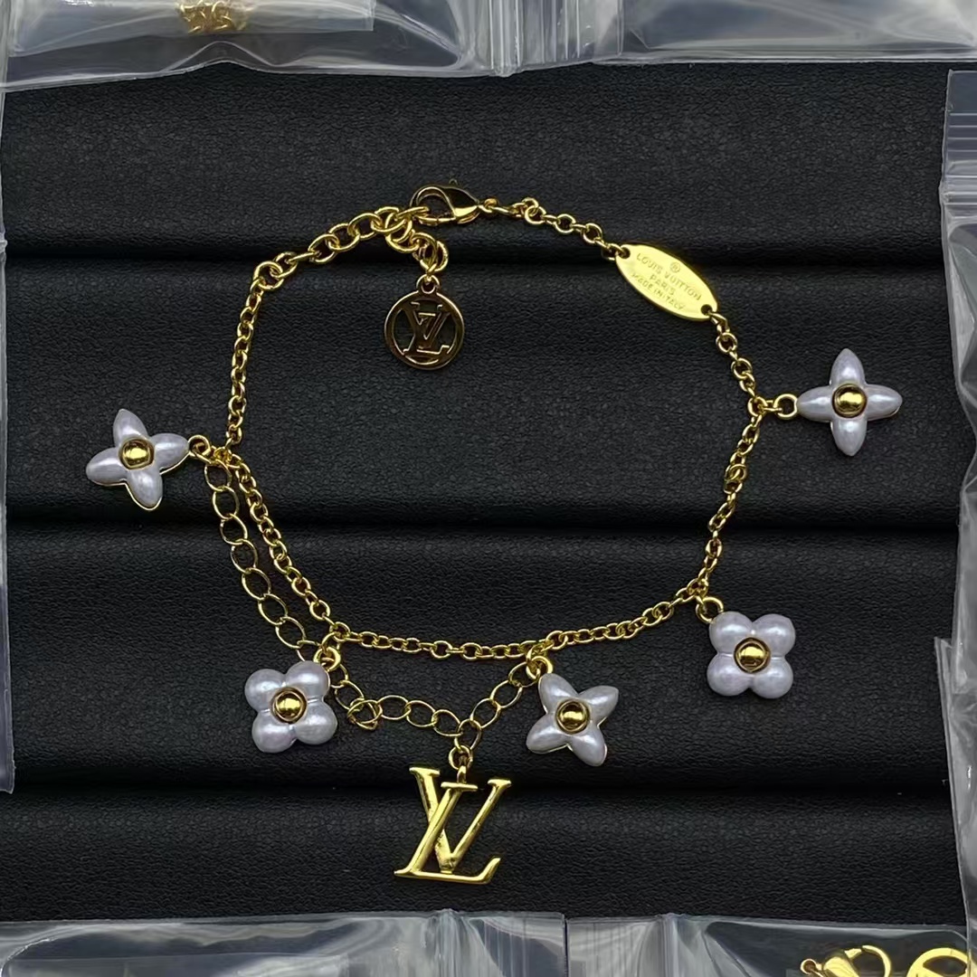 Buy replica Louis Vuitton Star LV Letters Charms Bracelet and replica jewelry from PICKS Jewelry