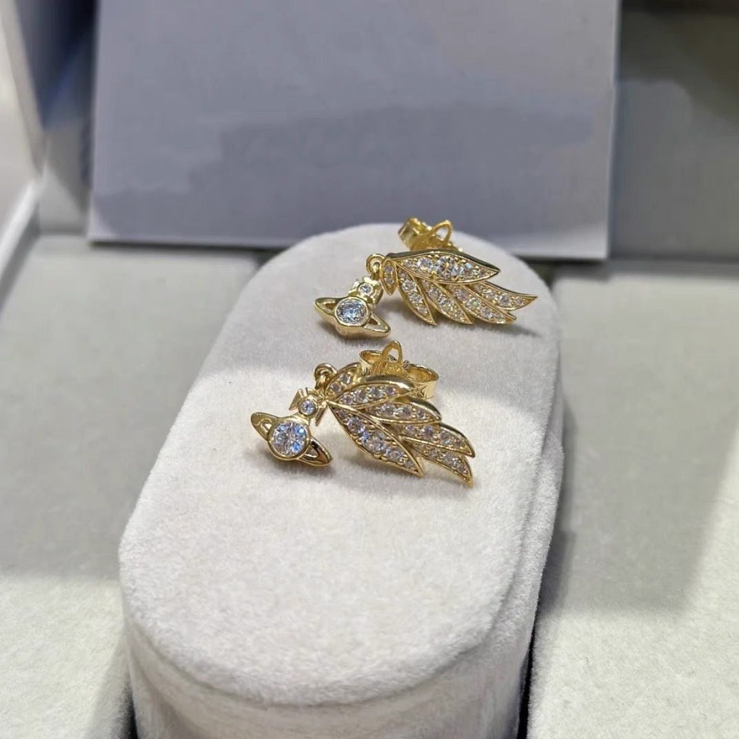 Buy replica Vivienne Westwood Angel Wing Saturn Earrings and replica jewelry from PICKS Jewelry