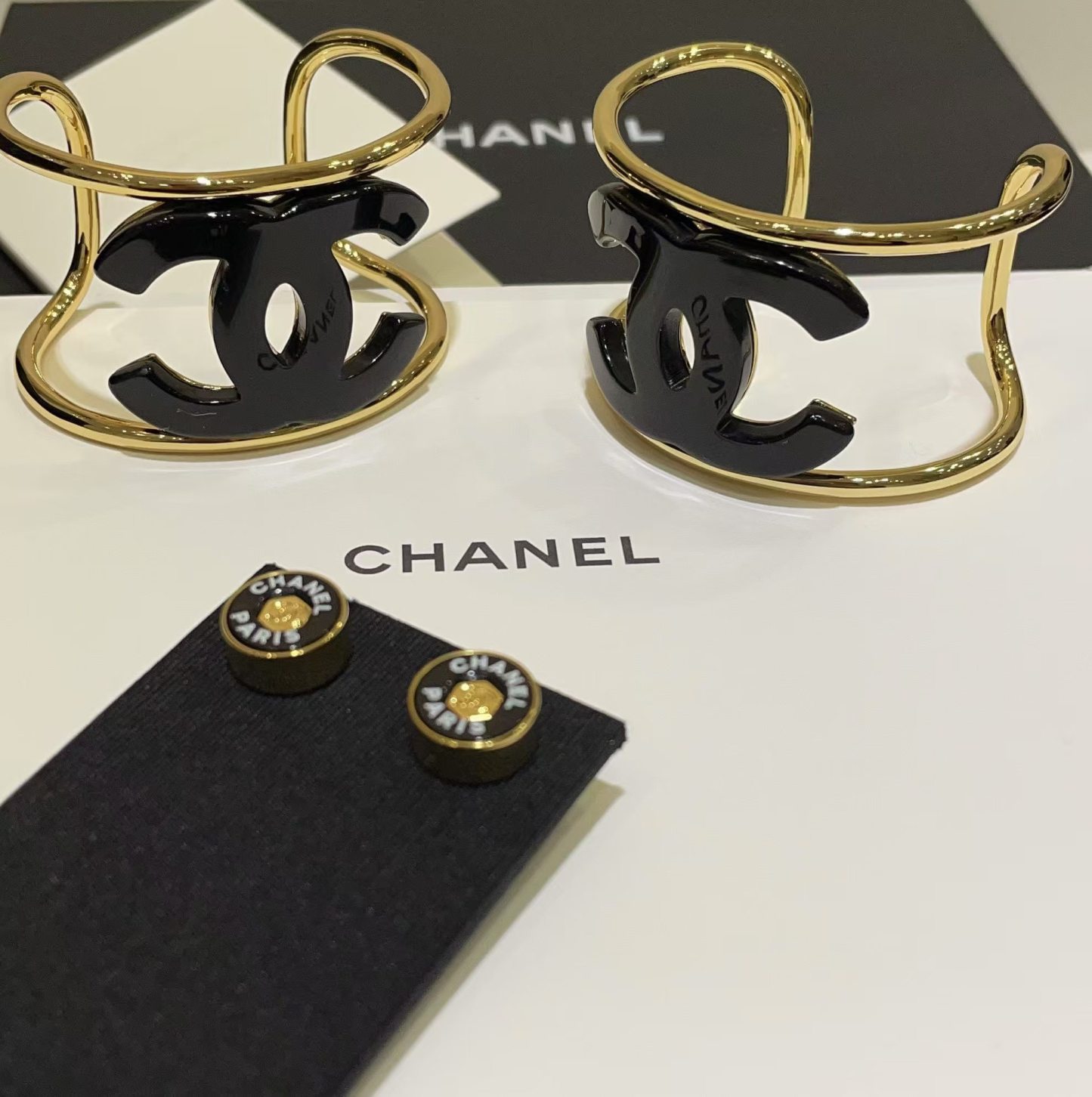 Buy replica Chanel CUFF Funky Exaggerated Geometric Bangle Bracelet and replica jewelry from PICKS Jewelry