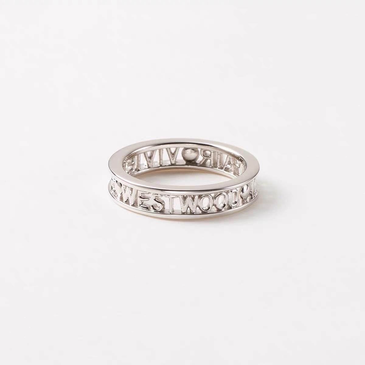Buy replica Vivienne Westwood Hollow Letters Ring and replica jewelry from PICKS Jewelry