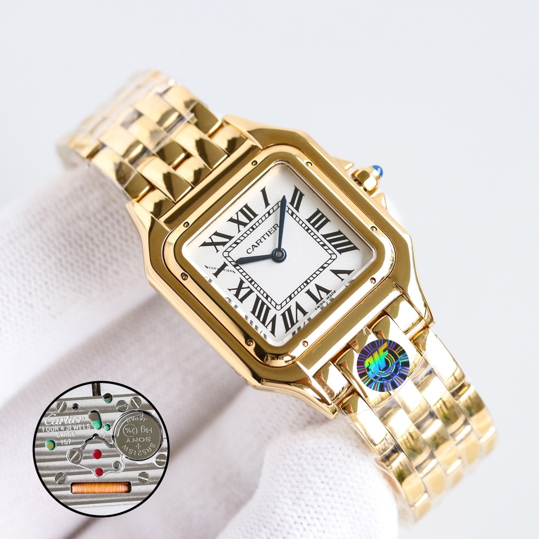 Buy replica Cartier Panthère de Watch - Medium 27*37MM and replica jewelry from PICKS Jewelry