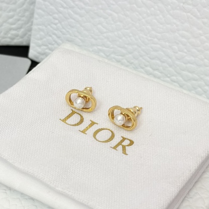 Buy replica Dior Pearl Paved CD Stud Earrings and replica jewelry from PICKS Jewelry