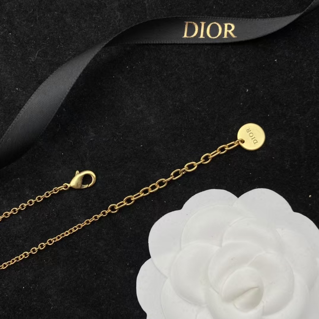 Buy replica Dior Letters Heart Necklace and Earrings and replica jewelry from PICKS Jewelry