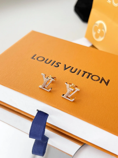 Buy replica Louis Vuitton Diamond LV Letter Earrings and replica jewelry from PICKS Jewelry