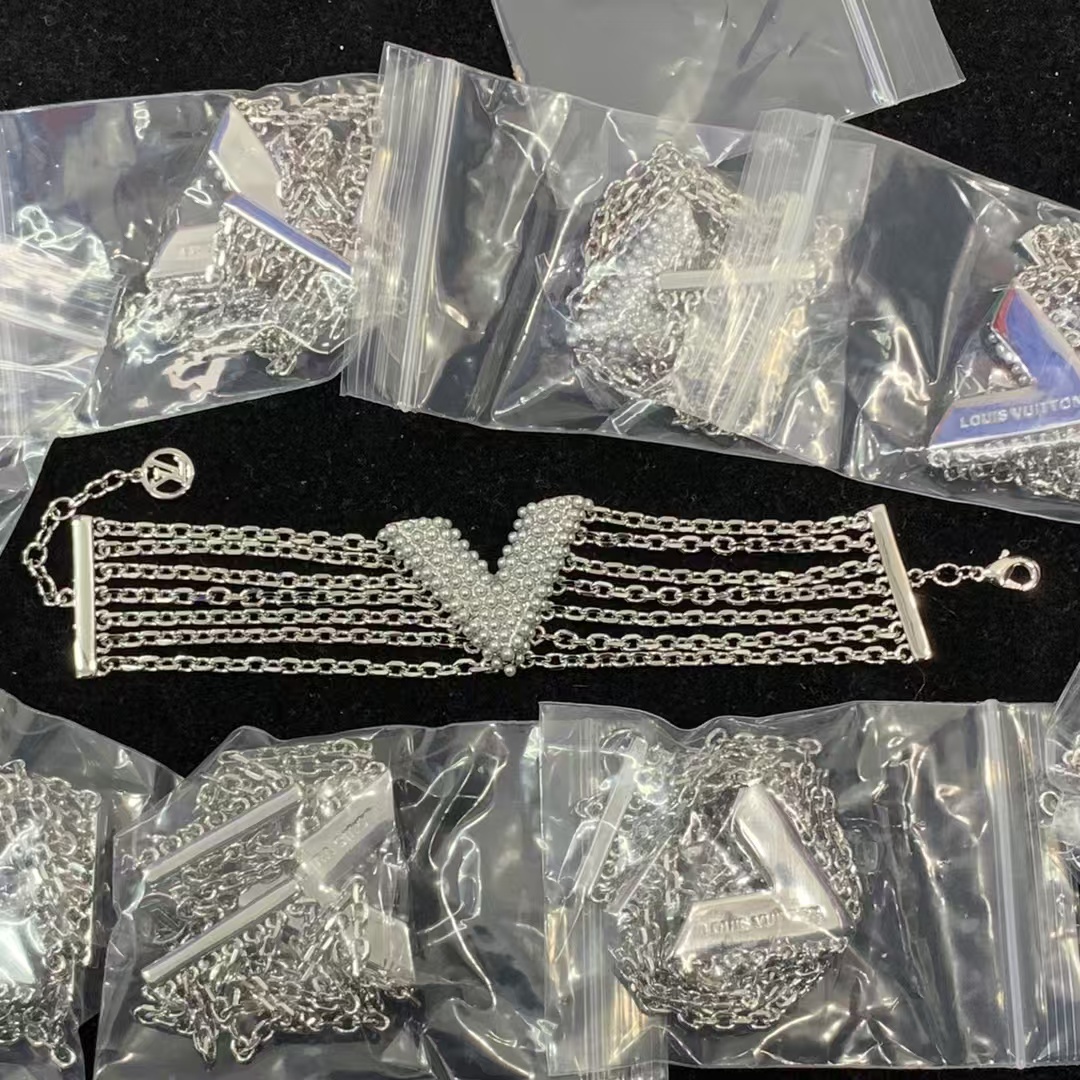 Buy replica Louis Vuitton Multi Layered Chains Bracelet and replica jewelry from PICKS Jewelry