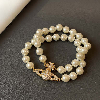 Buy replica Vivienne Westwood 2 Row Pearl Bracelet and replica jewelry from PICKS Jewelry