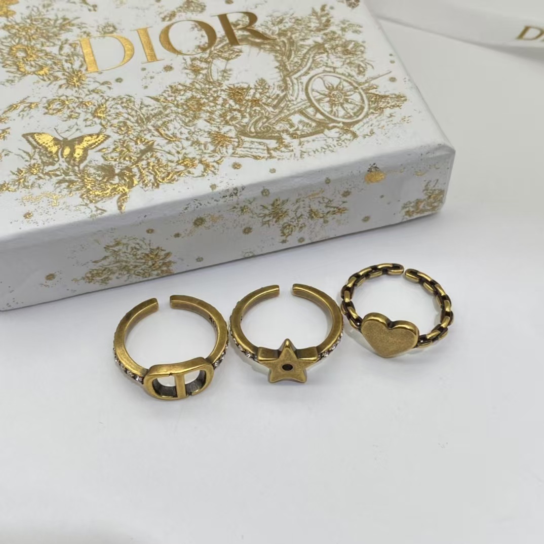 Buy replica Dior Stacked Rings - 3 Pieces and replica jewelry from PICKS Jewelry