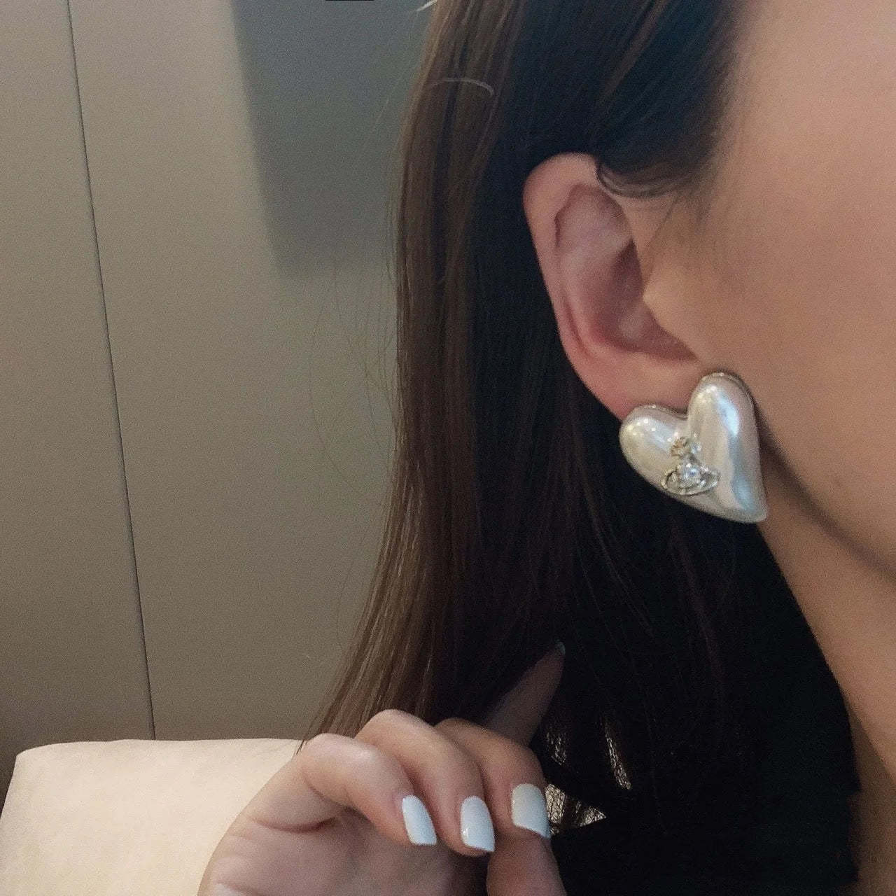 Buy replica Vivienne Westwood Heart Saturn Earrings and replica jewelry from PICKS Jewelry