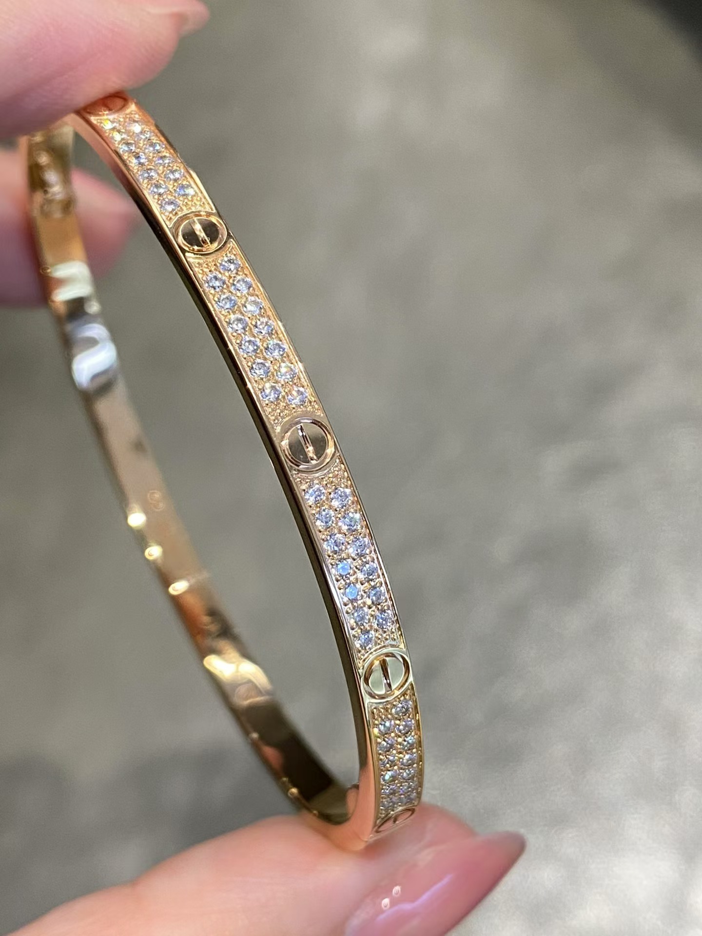 Buy replica Cartier Diamond Paved LOVE Bracelet and replica jewelry from PICKS Jewelry