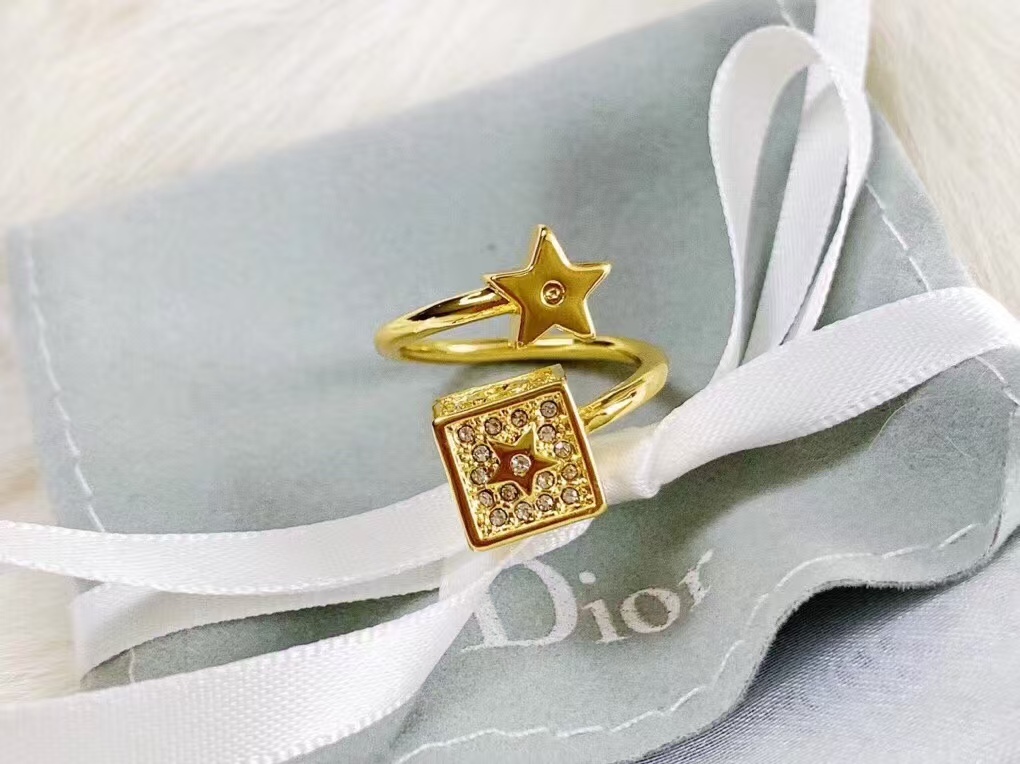 Buy replica Dior Cube and Star Open Ring and replica jewelry from PICKS Jewelry