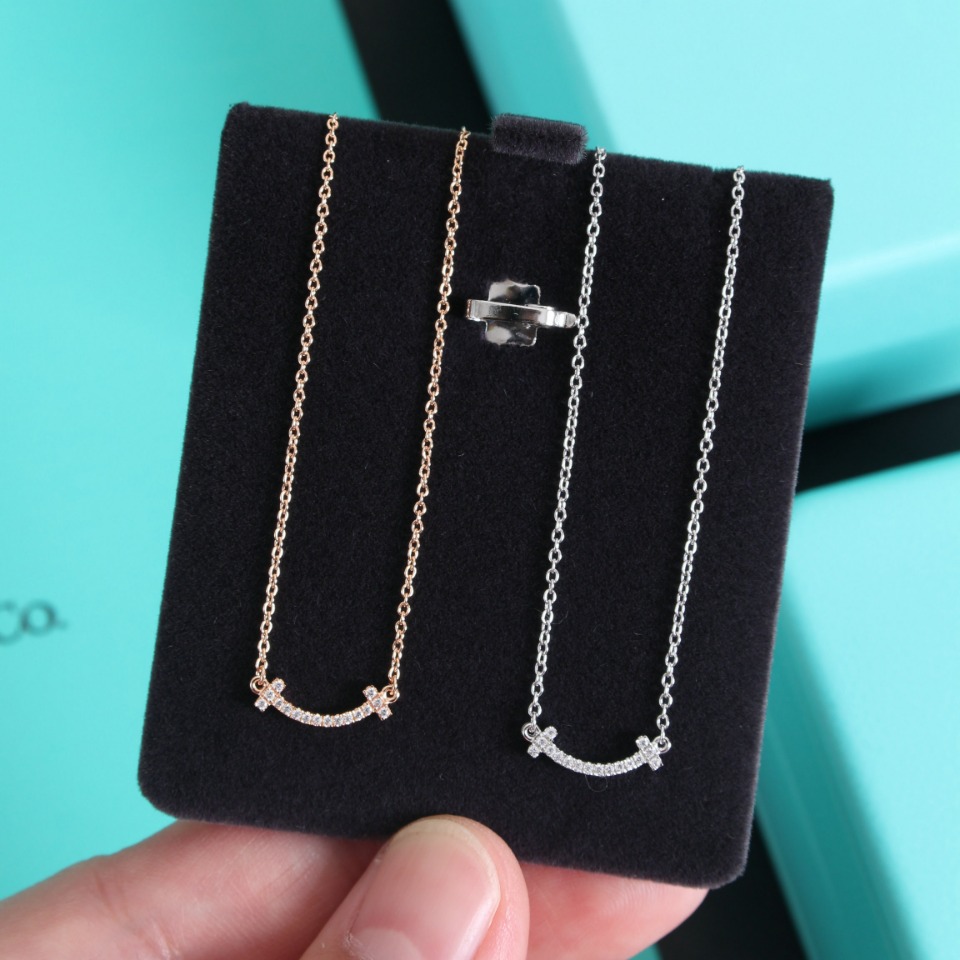 Buy replica Tiffany Mini Smile Pendant Necklace and replica jewelry from PICKS Jewelry
