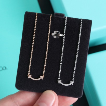 Buy replica Tiffany Mini Smile Pendant Necklace and replica jewelry from PICKS Jewelry