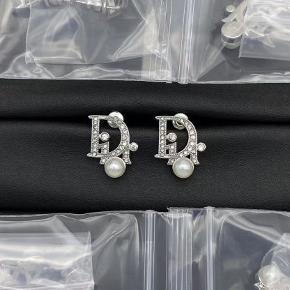 Buy replica Dior Letters Pearl Stud Earrings and replica jewelry from PICKS Jewelry