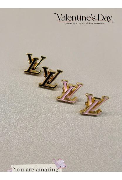 Buy replica Louis Vuitton Pink LV Letter Earrings and replica jewelry from PICKS Jewelry