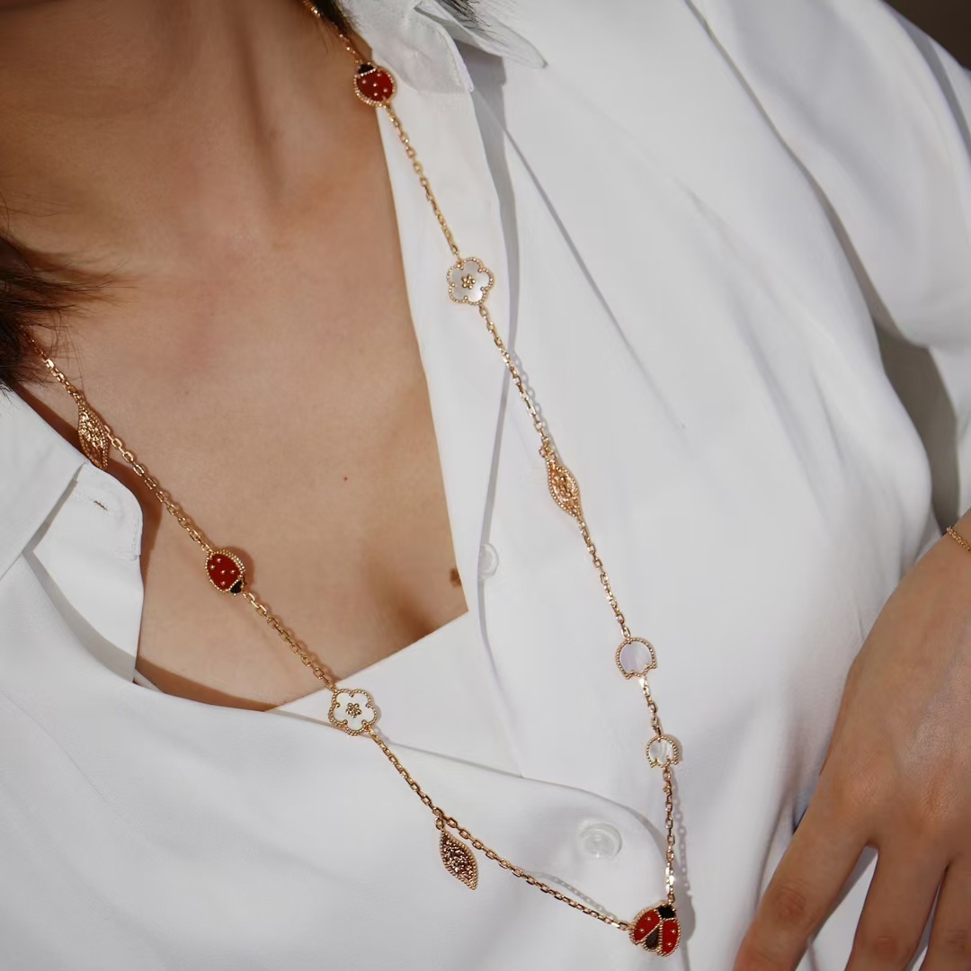 Buy replica Van Cleef & Arpels Lucky Spring Long Necklace, 15 Motifs and replica jewelry from PICKS Jewelry