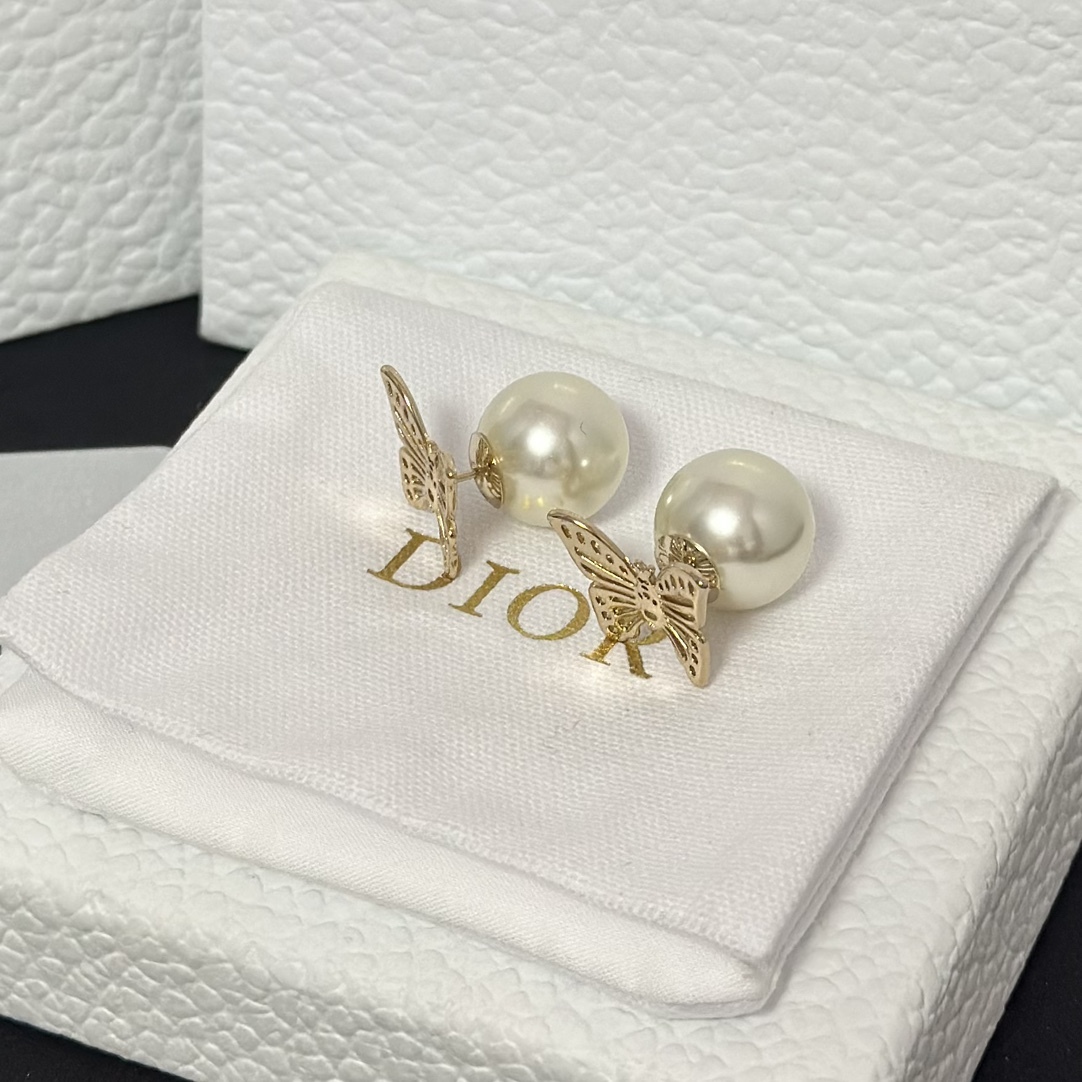 Buy replica Dior Hollow Butterfly Stud Earrings and replica jewelry from PICKS Jewelry