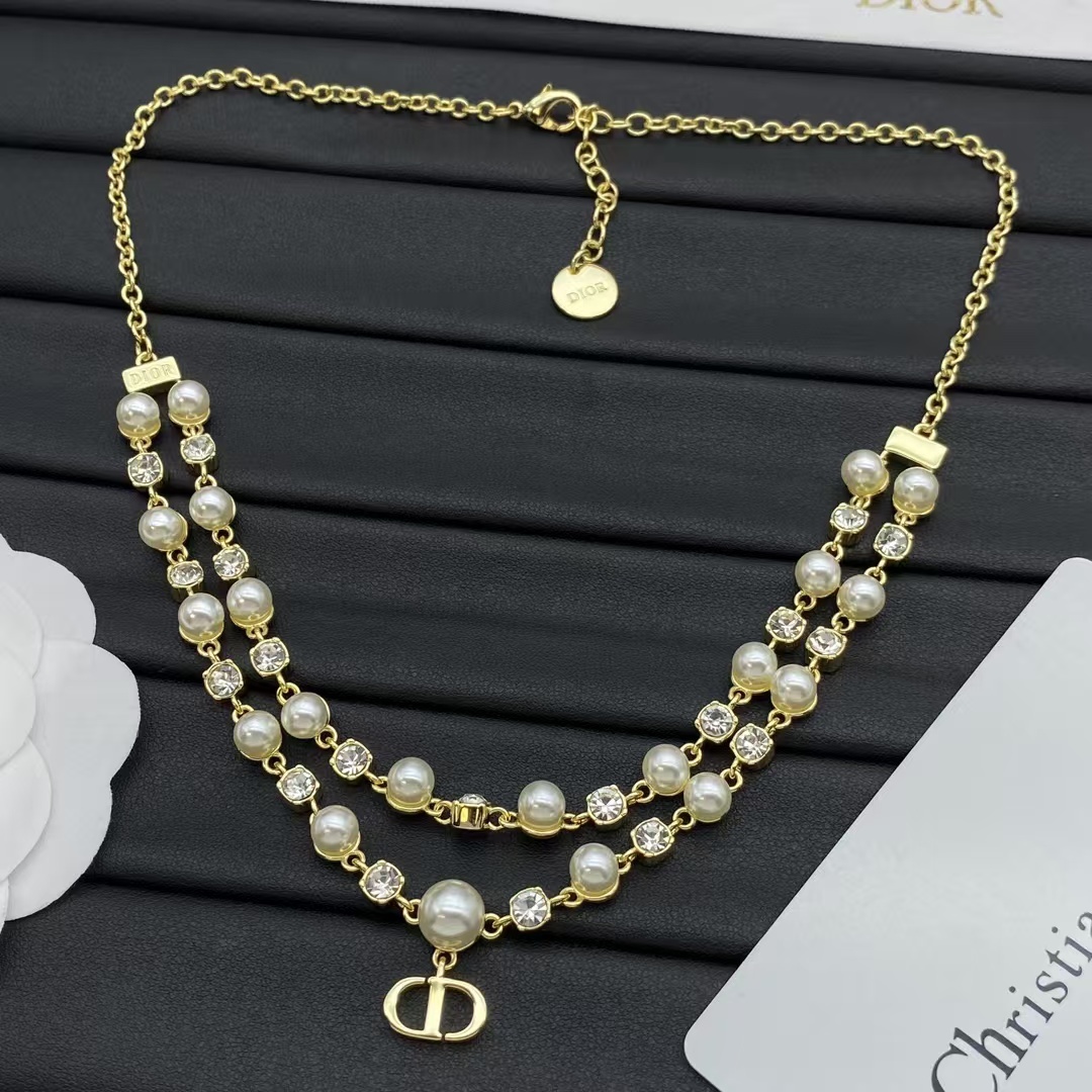 Buy replica Dior Layered Two Row Pearl Necklace and replica jewelry from PICKS Jewelry