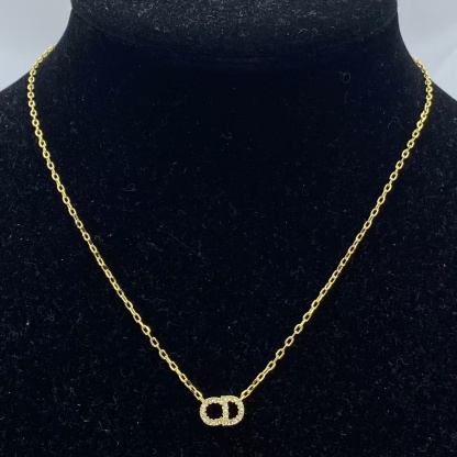 Buy replica Dior Minimalistic CD Pendant Gold Chain Necklace and replica jewelry from PICKS Jewelry