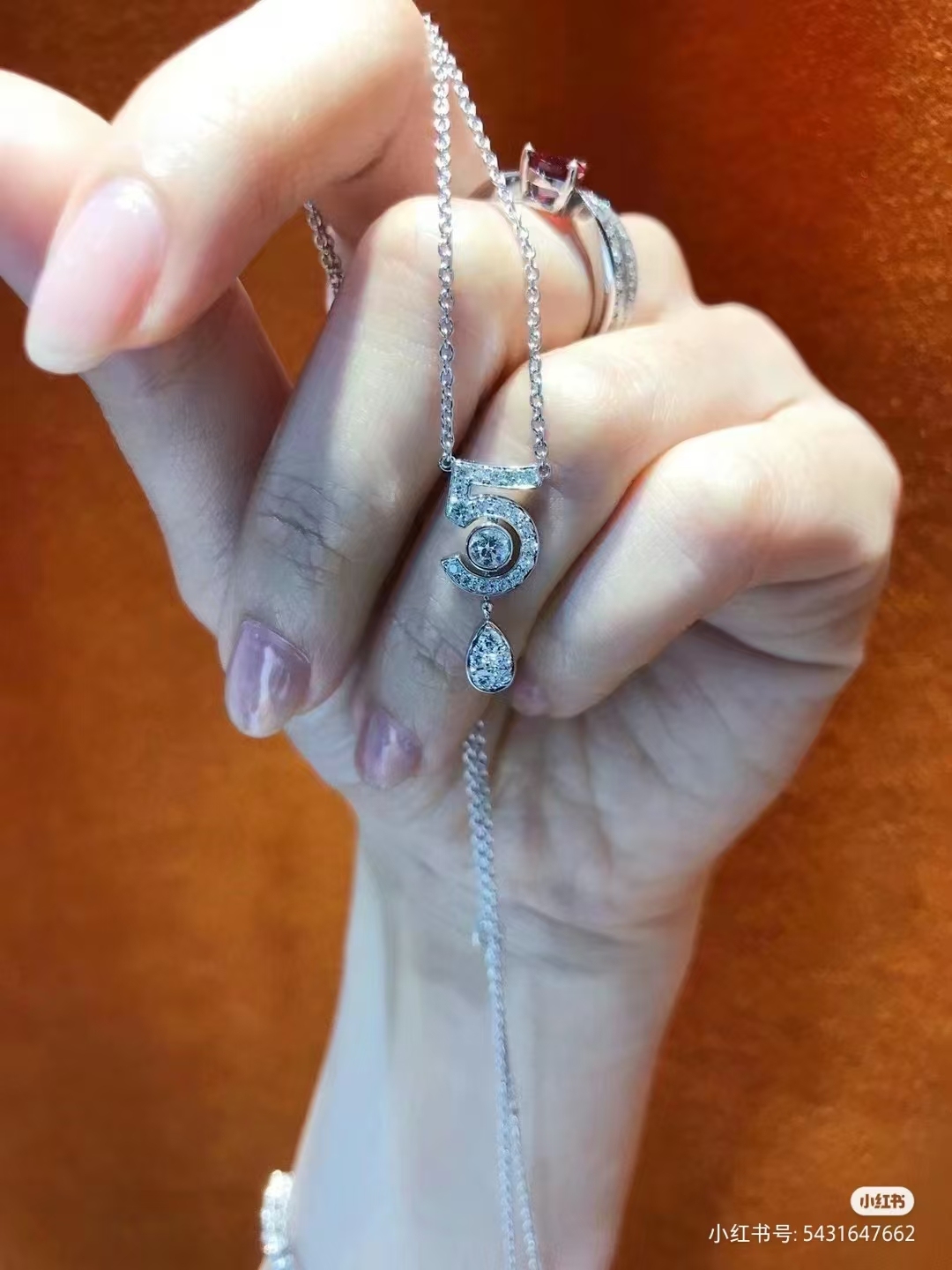 Buy replica Chanel NO.5 Teardrop Pendant Necklace and replica jewelry from PICKS Jewelry