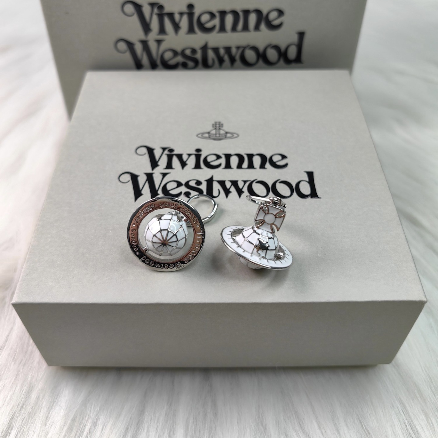 Buy replica Vivienne Westwood Galileo's Globe Saturn Earrings and replica jewelry from PICKS Jewelry