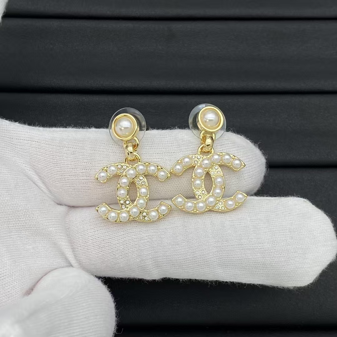 Buy replica Chanel Pearl Double C Earrings and replica jewelry from PICKS Jewelry