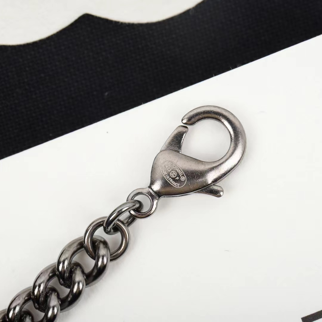 Buy replica Chanel Black Cuban Chain Choker Necklace and replica jewelry from PICKS Jewelry