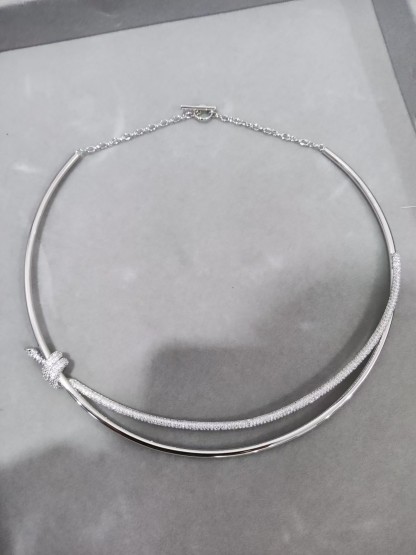 Buy replica Tiffany Knot Double Row Hinged Necklace and replica jewelry from PICKS Jewelry